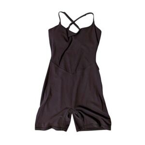 Buff Bunny Collection Black Athletic One Piece Size Large Stretch Activewear